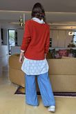 Made in Italy Conrad Body Skim Knit Jumper Ginger